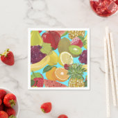 Mixed Tropical Fruit Illustration Pattern Servet (Insitu)