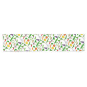 Mixed Vegetables Patroon Illustraties Korte Tafelloper (Horizontaal)