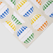  mixen Bowls met poka Dots gepatterd Tissuepapier (Detail)