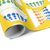  mixen van Bowls met Polka Dots gepatterde ra Cadeaupapier (Rol Hoek)