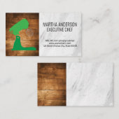 Mixer | Achtergrond hout Visitekaartje (Voorkant / Achterkant)