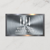 Mixer | Audio-ingenieur | Metaal Visitekaartje (Voorkant)