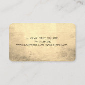 Mixer Bloemen Gouden Drips Holografische Inkt Bakk Visitekaartje (Achterkant)