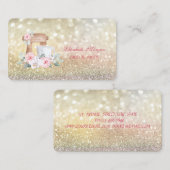 Mixer Flowers Elegant Bokeh Bakery Visitekaartje (Voorkant / Achterkant)