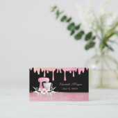 Mixer Flowers Glitter Drift Sweets Bakery Visitekaartje (Staand voorkant)