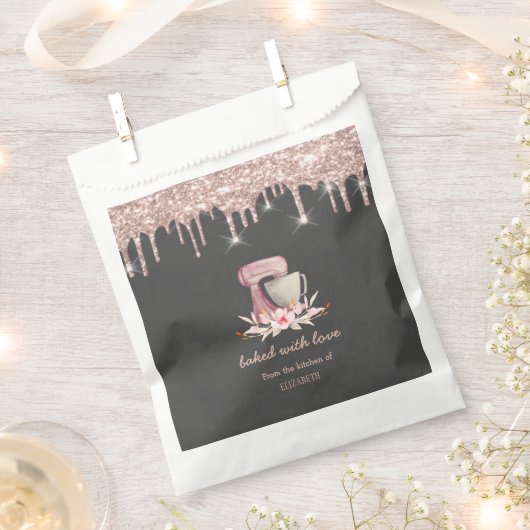 Mixer Flowers Roos Gold Drivers Bakery Bedankzakje (Geknipt)