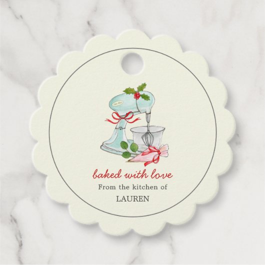 mixer 'gebakken met liefde' Vakbakkers Bedankjes Labels (Voorkant)