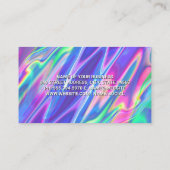 mixer | Geluidsnoten Kleurrijke vloeibare achtergr Visitekaartje (Achterkant)