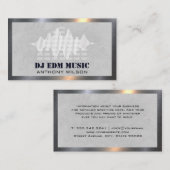 Mixer | Geluidstechnicus Producent | Equalizers Visitekaartje (Voorkant / Achterkant)