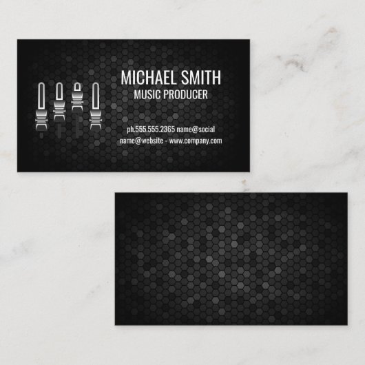 Mixer | Geometrische achtergrond Visitekaartje (Voorkant / Achterkant)