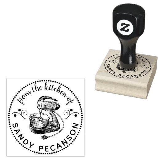  mixer gepersonaliseerd uit de keuken van rubberstempel (Gestempeld)