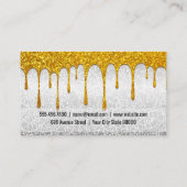 Mixer | Glitter Drip (goudglitter) Visitekaartje (Achterkant)