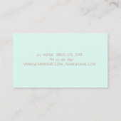 Mixer Harten Bloemen Rose Goud Drips QR Code Visitekaartje (Achterkant)