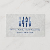 mixer | Leren achtergrond Visitekaartje (Voorkant)