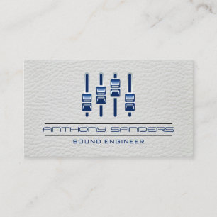 mixer   Leren achtergrond Visitekaartje