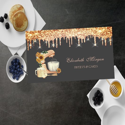 Mixer Sunflower Chic Drids Bakery Tools Visitekaartje