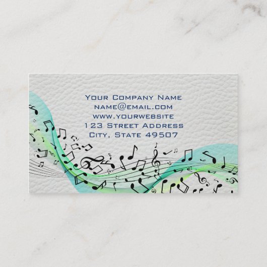 Mixer | Tech Achtergrond | Muzieknotities Visitekaartje (Achterkant)