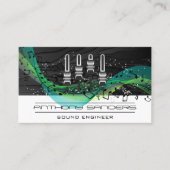 Mixer | Tech Achtergrond | Muzieknotities Visitekaartje (Voorkant)