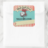  mixer uit de keuken van gepersonaliseerd vierkante sticker (Tas)