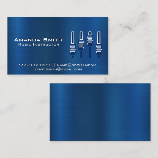 Mixer Visitekaartje (Voorkant / Achterkant)