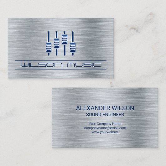 Mixer Visitekaartje (Voorkant / Achterkant)