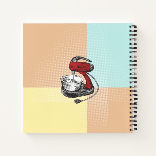  mixer voor persoonlijk kookboek recept notebook notitieboek (Achterkant)