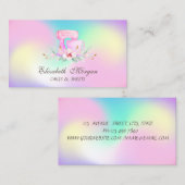 Mixerbloemen Sweets Bakery Holographic Visitekaartje (Voorkant / Achterkant)