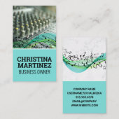 Mixerinstrument | Muzieknoten Visitekaartje (Voorkant / Achterkant)