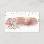 Mixerventilator, gouden Stippen, penseelstreek Visitekaartje (Voorkant)