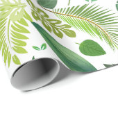 MixGreen Leaf Patterned Cadeaupapier (Rol Hoek)