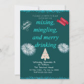 Mixing, Mingling en Merry Drink partij Kaart (Voorkant)
