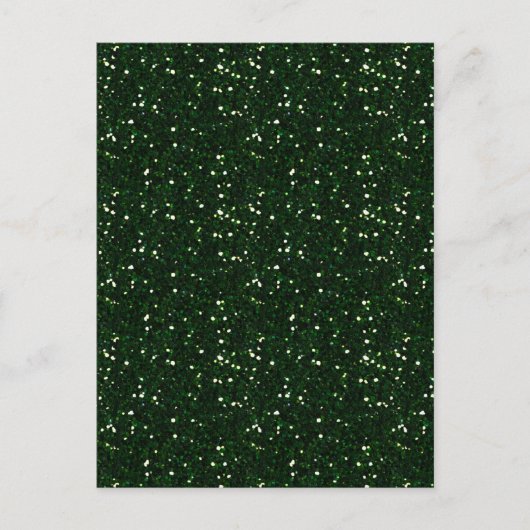 MIXMATCH DARK EMERALD GREEN WHITE GLITTER BACKGROU BRIEFKAART (Voorkant)
