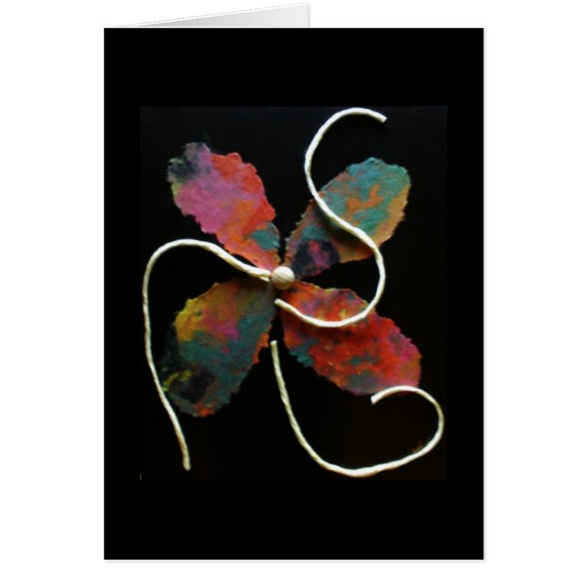 MixMedia Flower Art-kaart (Voorkant)
