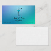 Mixologie Bartender Sjabloon Visitekaartje (Voorkant / Achterkant)