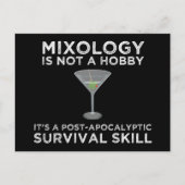 Mixologie is een overlevingsvermogen na apocalypti briefkaart (Voorkant)