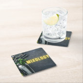 Mixologie met balkgereedschappen kartonnen onderzetters (Insitu)