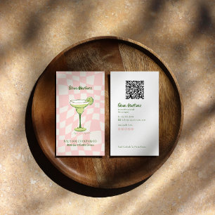 Mixologist branding   Cocktail-geïnspireerde mobie Visitekaartje