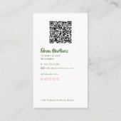 Mixologist Branding | Cocktail-Inspired Mobile Bar Visitekaartje (Achterkant)