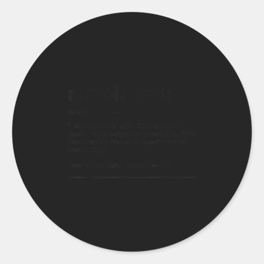 Mixologist Funny Ronde Sticker (Voorkant)