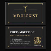 Mixologist QR-code Professioneel Visitekaartje