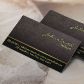 Mixoloog Bartender donkerder lederen textuur Visitekaartje