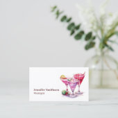 Mixoloog Bartender Evenementen Cocktails Visitekaartje (Staand voorkant)