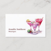 Mixoloog Bartender Evenementen Cocktails Visitekaartje (Voorkant)