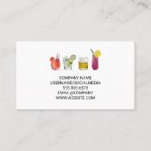 Mixoloog | Bartender Making a Cocktail Visitekaartje (Achterkant)