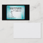 Mixoloog bartender visitekaartjes (Voorkant / Achterkant)