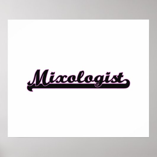 Mixoloog Classic Taakontwerp Poster (Voorkant)