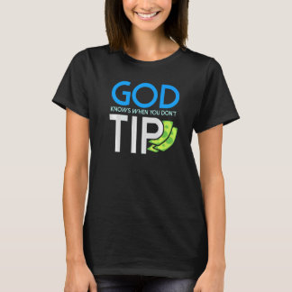 Mixoloog God weet wanneer je geen pizza tip bezorg T-shirt