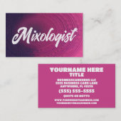 Mixoloog Kleurrijk Visitekaartje (Voorkant / Achterkant)