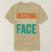 Mixoloog Resting Bartender Face 1 T-shirt (Design voorkant)