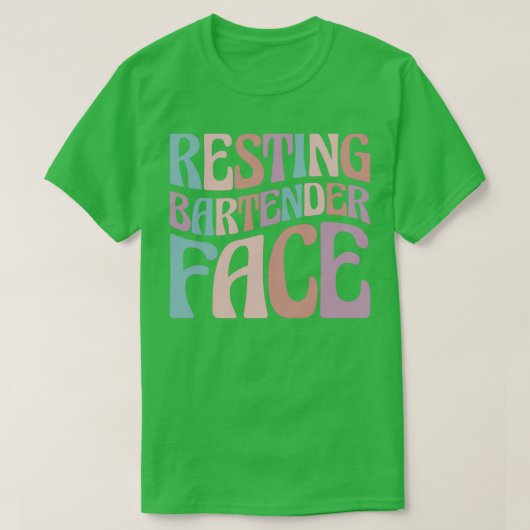 Mixoloog Resting Bartender Face 2 T-shirt (Design voorkant)